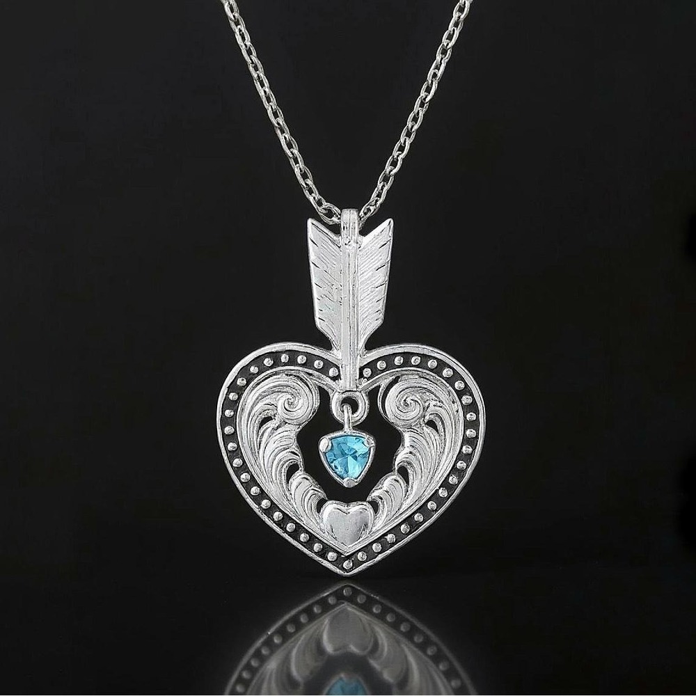 Montana Silversmiths Shot in the Heart‎ Big Sky Arrow Necklace MSRP $60 - NEW
